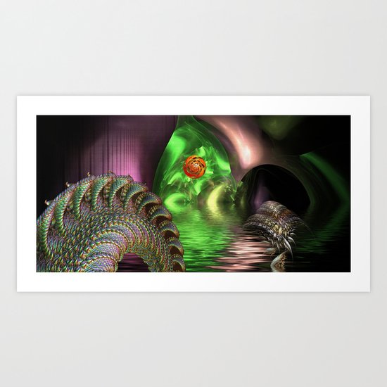 Dragon Cave Art Print