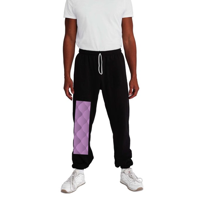 Trendy Royal Purple Leather Collection Sweatpants