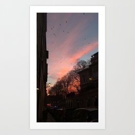 Beautiful views from Italy with breathtaking skies Art Print