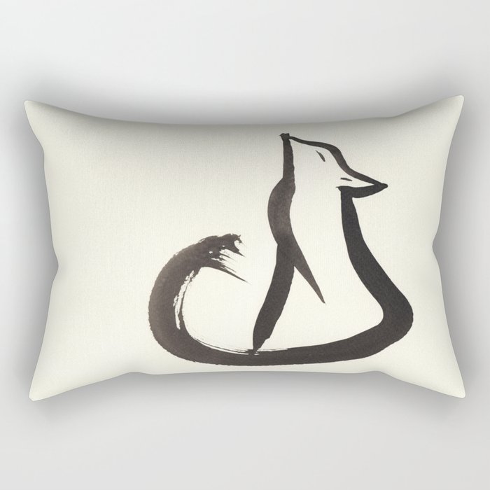 Sitting Fox Rectangular Pillow