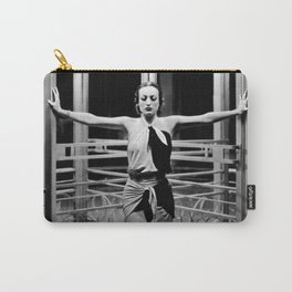 Joan Crawford, Hollywood Starlet Grand Hotel black and white photograph / art photography Carry-All Pouch