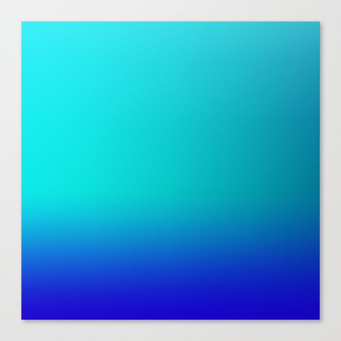 3 Blue Gradient Background 220715 Minimalist Art Valourine Digital Design Canvas Print