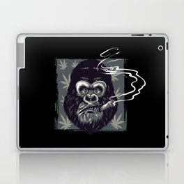 Gorilla Smoking Weed Laptop Skin