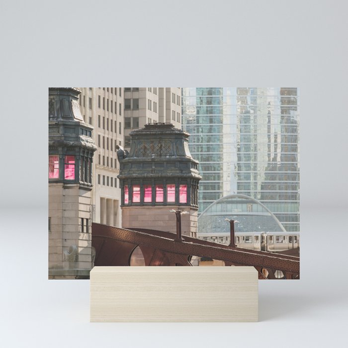 Chicago Bridges Mini Art Print