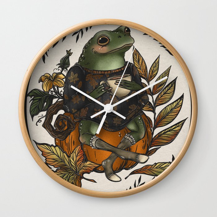 Toad’s autumn Wall Clock