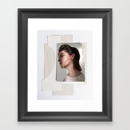 Layering - Paper/Photography Collage Framed Art Print