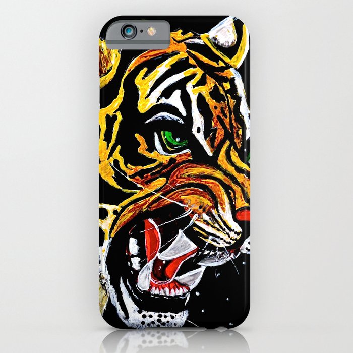 Tiger Stalking Prey Oil Painting iPhone Case