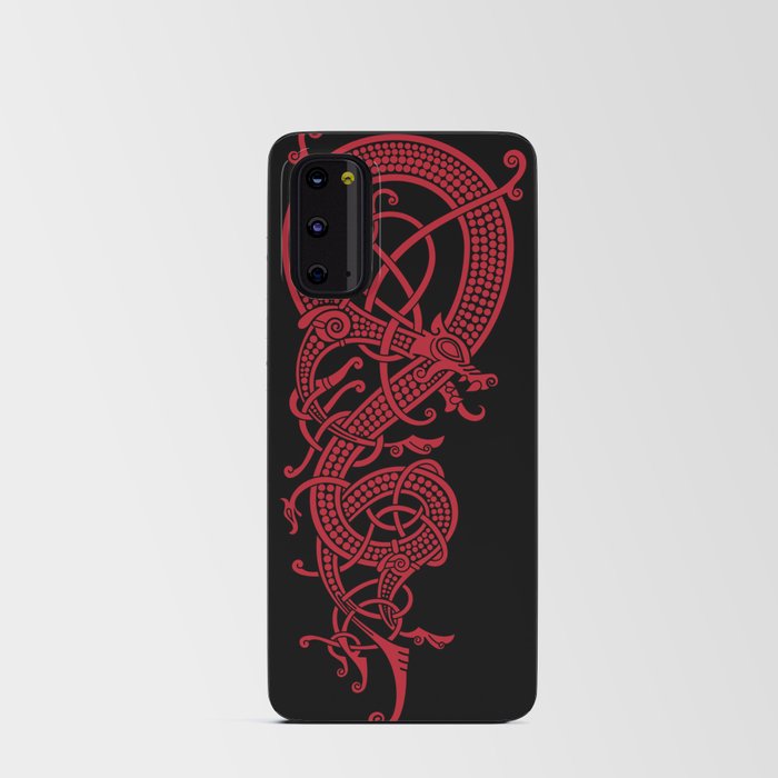 The viking dragon Fáfnir (red) Android Card Case