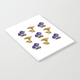 Mushroom Medley #1 - Purple and Yellow Notebook