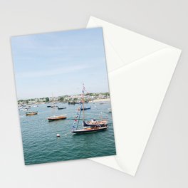 Nantucket Island Harbor on July Fourth Stationery Cards