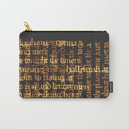 Calligraphy Gothic Carry-All Pouch