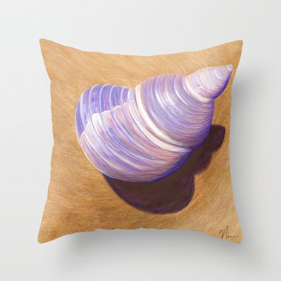 Seashell - Painting Throw Pillow