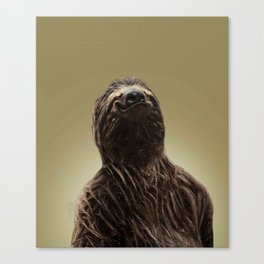 Smiling Sloth Selfie Canvas Print