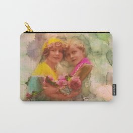 Vintage childhood of the last century Carry-All Pouch | Love, Memories, Artisticpostal, Vintagestyle, Childhood, Dreamy, Artisticcollage, Collage, Pasttimes, Photo 