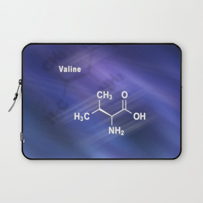 Valine (l-valine, Val, V) amino acid, chemical structure Laptop Sleeve
