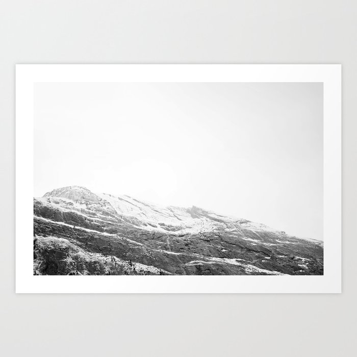 Rocky Mountains Canada | Glacier Minimal Landscape Photography Art Print
