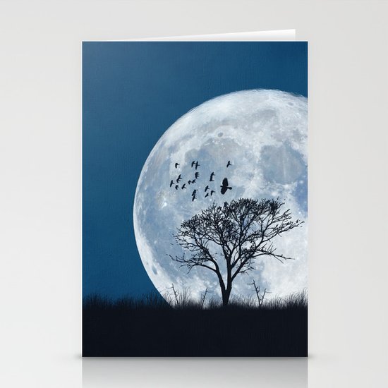 When the moon speaks (part IV) Stationery Cards