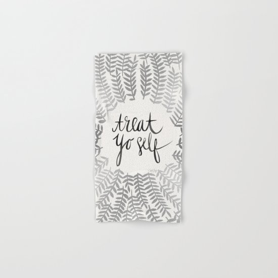 Treat Yo Self – Silver Hand & Bath Towel