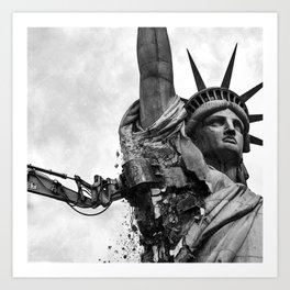 The Destruction of Liberty Art Print