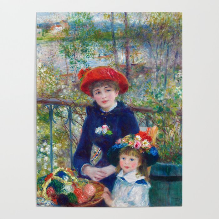 Pierre-Auguste Renoir "Two Sisters (On the Terrace)" Poster