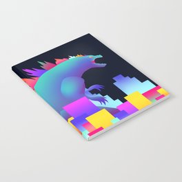 Neon city Godzilla Notebook