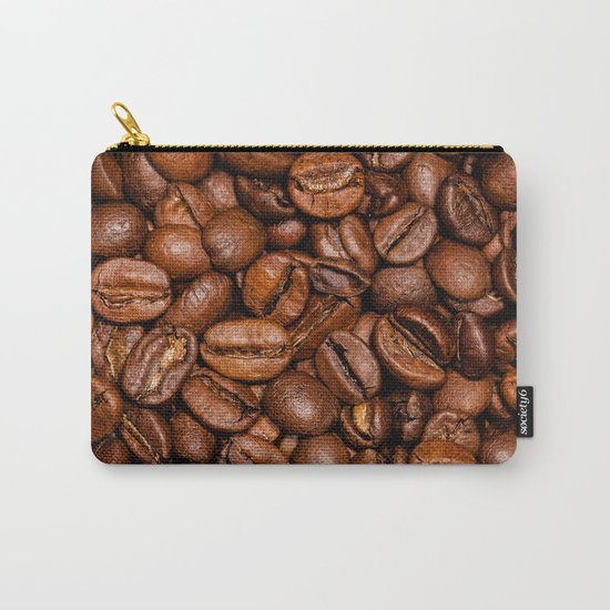 Shiny brown coffee beans Carry-All Pouch