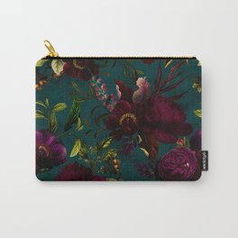 Before Midnight Vintage Flowers Garden Carry-All Pouch