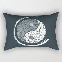 Simple Textured Yin Yang II Rectangular Pillow