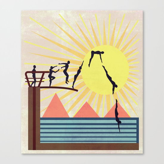 SUMMER POOL Canvas Print