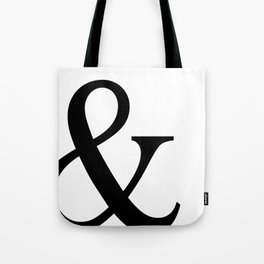 Typography, Ampersand, And Sign Tote Bag