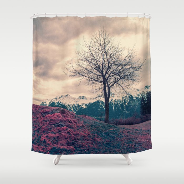 Japanese Mountains Shower Curtain By Mina Burtonesque Society6 Japanese Mountains Shower Curtain