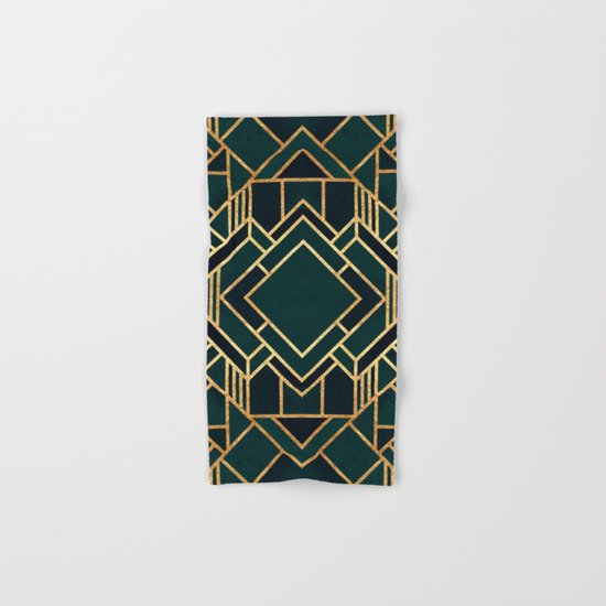 Art Deco 2 Hand & Bath Towel