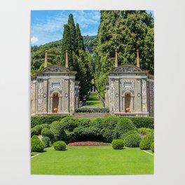 Lake Como, Botanical Gardens, Italy Poster