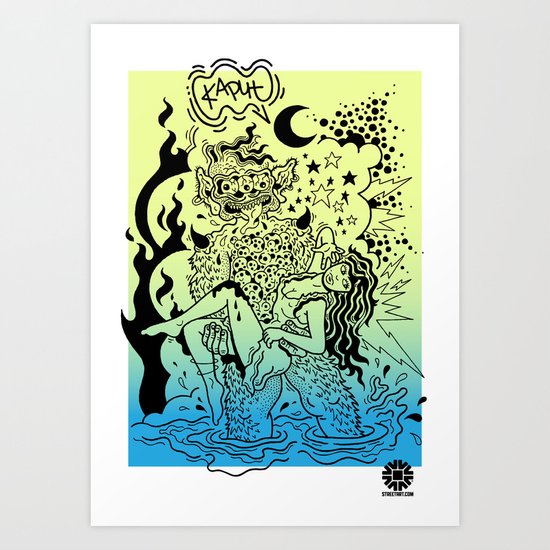 KAPUT X STREETART.COM Art Print