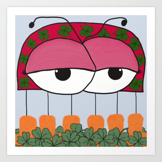 The Irish Ladybird Art Print