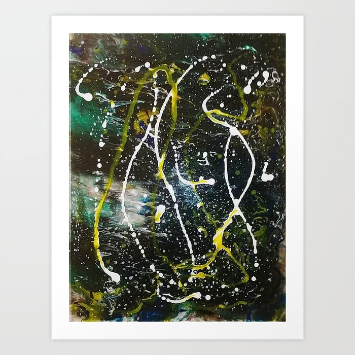 Abstract In Space Art Print