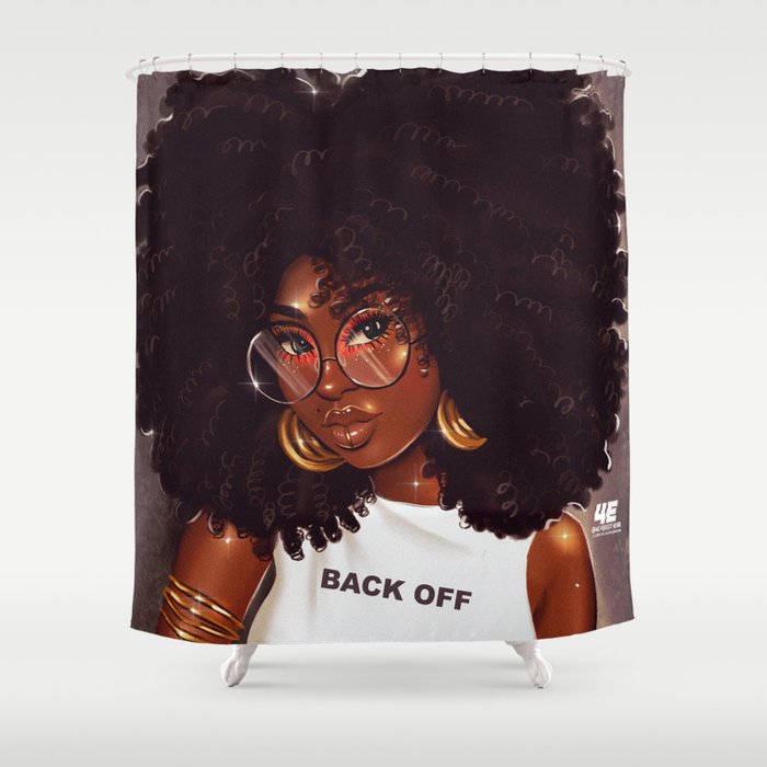 Back Off Shower Curtain