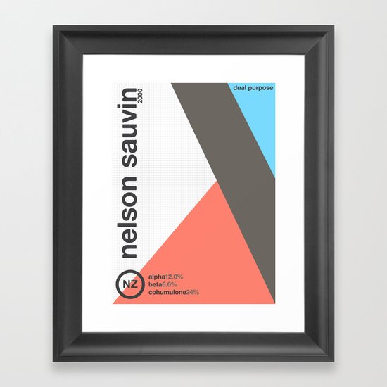 nelson sauvin//single hop Framed Art Print
