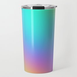 Bright Freeform Rainbow Gradient Travel Mug