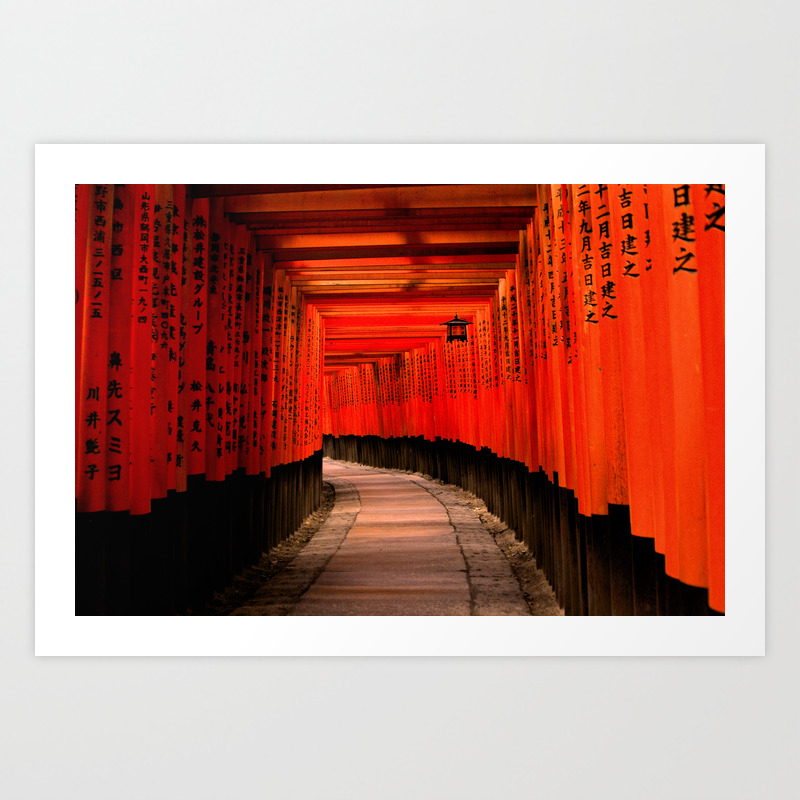 Walk Through The Red Path Art Print By Eva Aka Eweliyi Society6