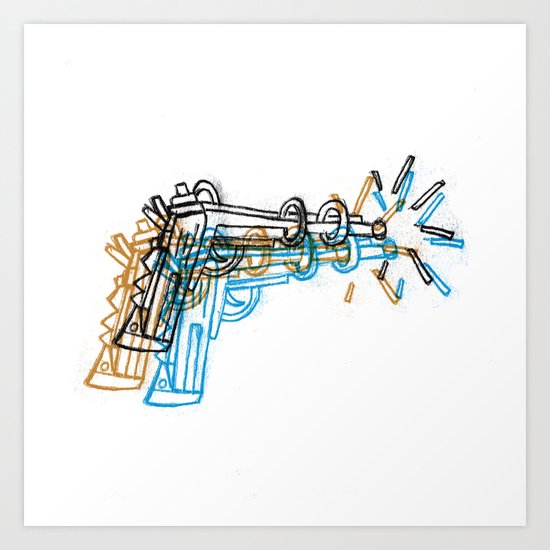 Gun Art Print