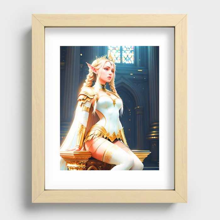 Elven Princess Recessed Framed Print