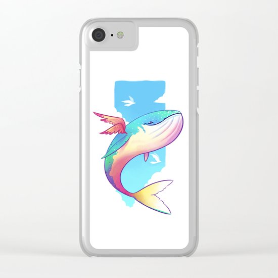 The Sky Whale Clear iPhone Case