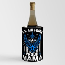 Proud Mama US Air Force American Flag T - USAF Wine Chiller