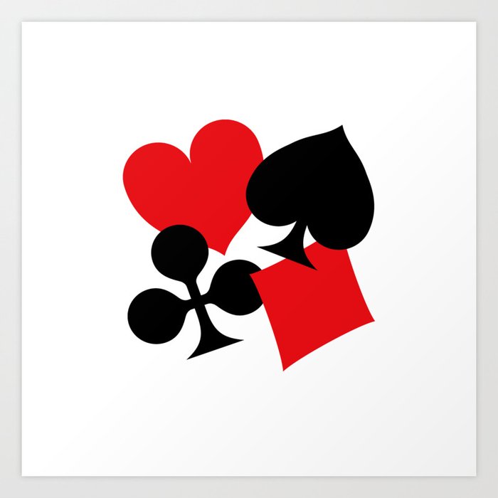 Card Suits Art Print By Imagewriter Society6