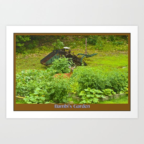 Bambi's Garden Art Print