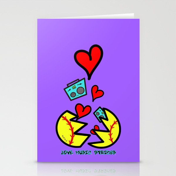 LOVEMUSICSTRIKES Stationery Cards