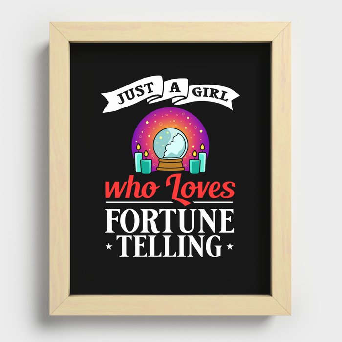 Fortune Telling Paper Cards Crystal Ball Recessed Framed Print