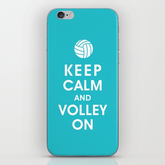 Keep Calm and Volley On (For the Love of Volley Ball) iPhone & iPod Skin