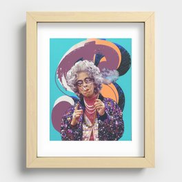 Don't mess with Yetta Recessed Framed Print